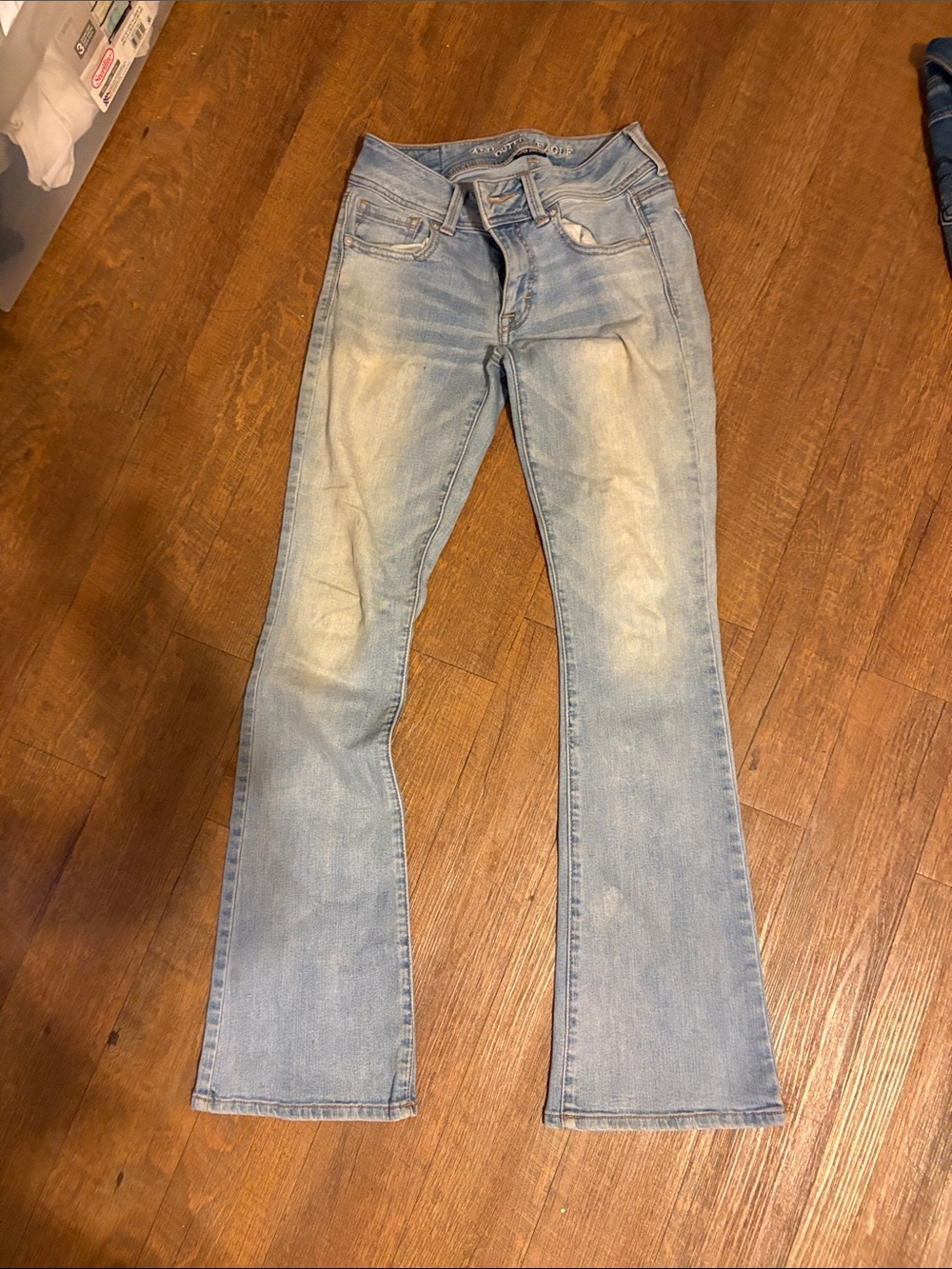 American Eagle Outfitters Light Blue Boot Cut Jeans 👖 size 0 short